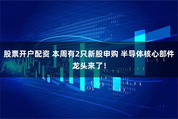 股票开户配资 本周有2只新股申购 半导体核心部件龙头来了！